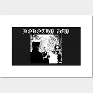 Dorothy Day Catholic Worker Peace Protest Metal Hardcore Punk Gothic Posters and Art